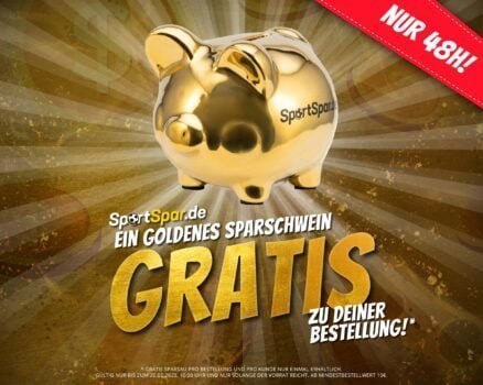 Sportspar SPARSCHWEIN in GOLD gratis