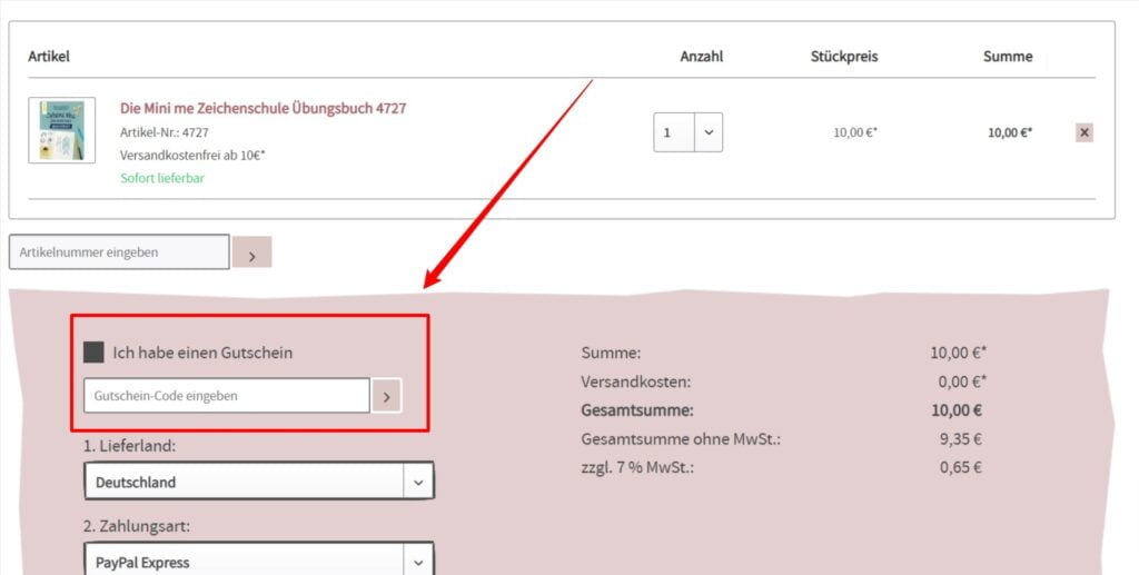 TOPP KREATIV.de Rabattcode einlösen