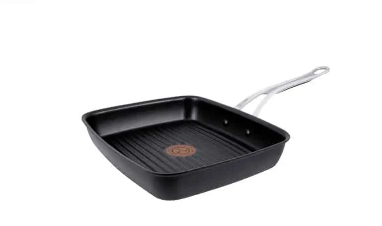 Tefal E21141 Jamie Oliver Premium Grillpfanne (23x27cm, für alle Herdarten, 210°C ofenfest, Aluguss, Edelstahlgriff) für 39,99 € inkl. Versand (statt 50,07 €)