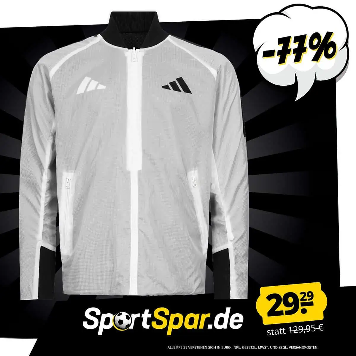 adidas VRCT Oversize Herren Wendejacke (XS bis XL) für 33,24 € inkl. Versand
