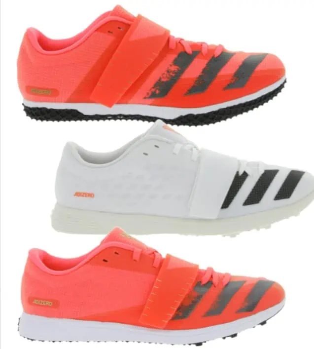 adidas adizero High Jump oder Triple Jump Leichtathletik-Schuhe (Gr. 37 1/3 bis 50 2/3) für je 44,99 € inkl. Versand
