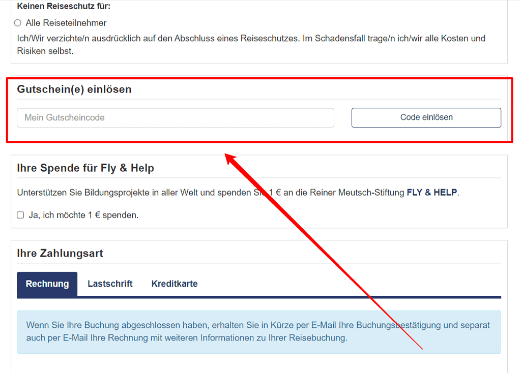 berge meer Rabattcode einlösen