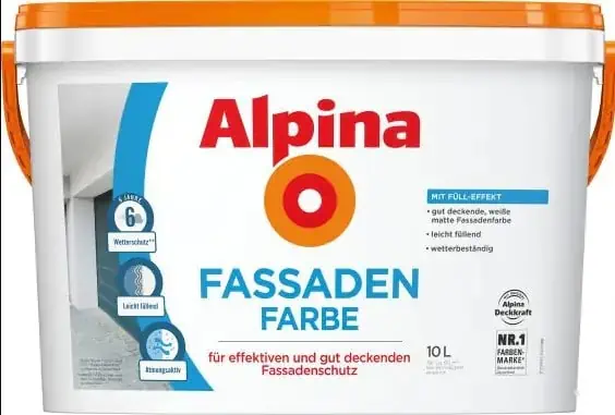 10 Liter Alpina Fassadenfarbe, weiß, matt ab 35,00€ (statt 51,00€) – Globus Stammkunden