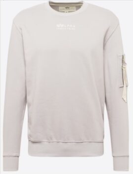 ALPHA INDUSTRIES Sweatshirt in Grau ABOUT YOU