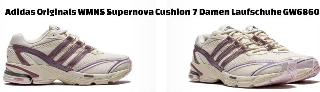 [Exklusiv] adidas Originals WMNS Supernova Cushion 7 Damen Laufschuhe GW6860 (Gr. 36 2/3 bis 39 1/3) für 50,67 € inkl. Versand
