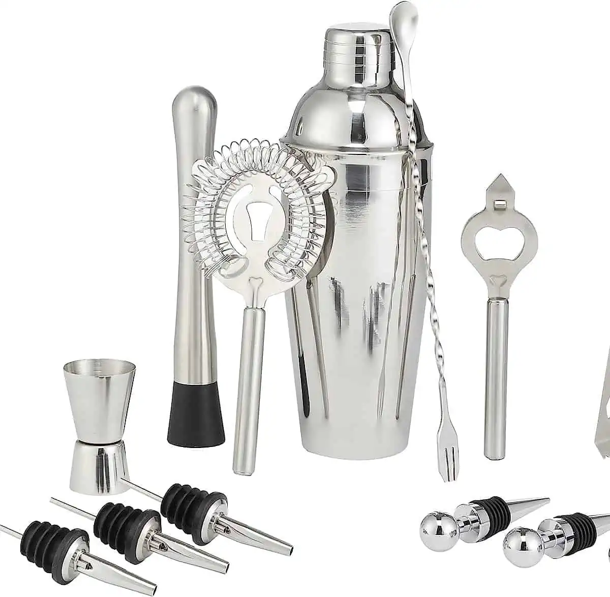 Amazon Basics Barbesteck-Set aus Edelstahl (13-teilig) für 11,79 € inkl. Prime-Versand (statt 18,20 €)