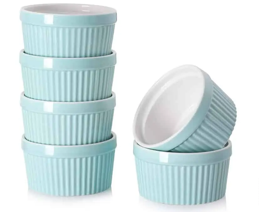 DOWAN Auflaufförmchen Porzellan, 6 Stück 235ml, Blau für 11,69 € inkl. Prime-Versand (statt 25,99 €)