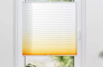 Amazon.de K home Klemmfix Plissee Farbverlauf Gelb cm x cm B x L