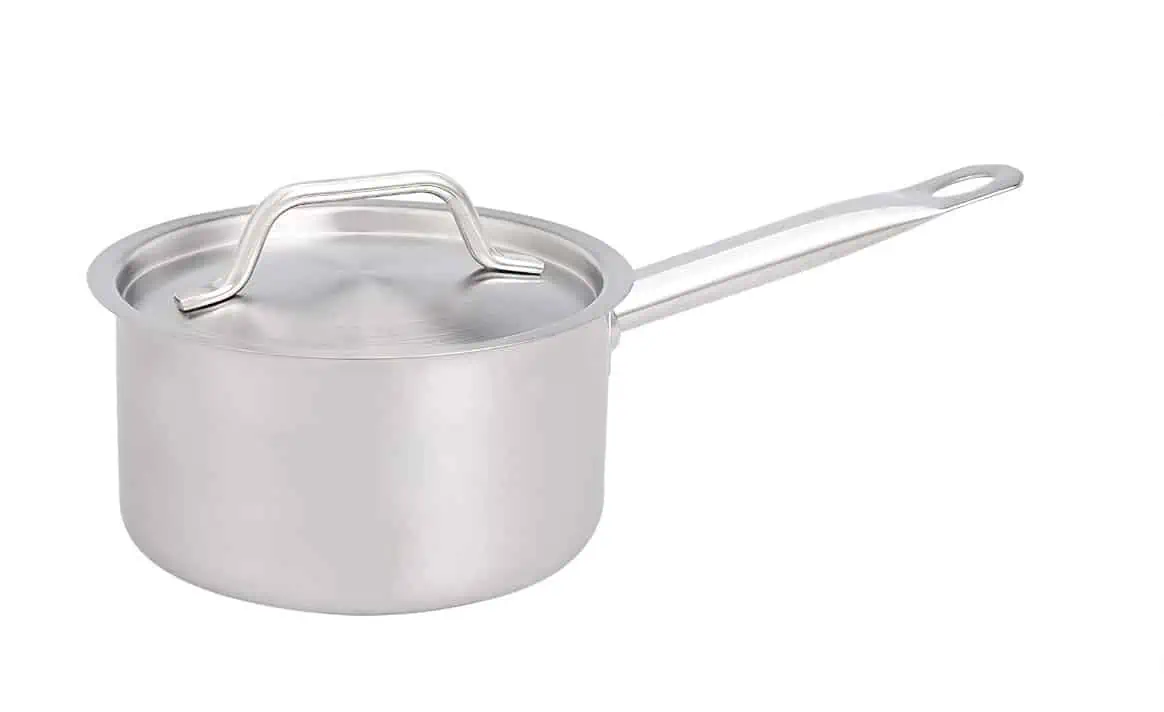 AmazonCommercial Edelstahl-Stielkasserolle 1,9 l für 9,41 € inkl. Prime-Versand (statt 15,69 €)