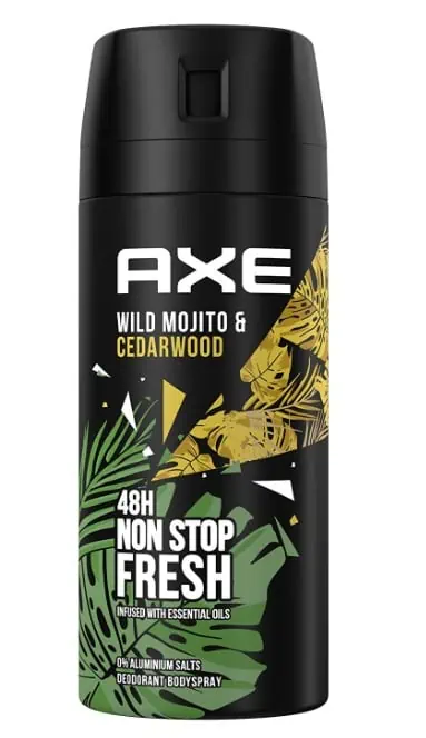 Axe Bodyspray Wild Mojito & Cedarwood Deo 150 ml 1 Stück ab 2,30  € inkl. Prime-Versand (statt 3,55 €)