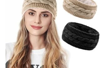 CHENEVER Stueck Winter Stirnband Damen Gestrickte Haarband Maedchen Verdicken Frauen Ohrenwaermer Haarband Winterstirnbaende