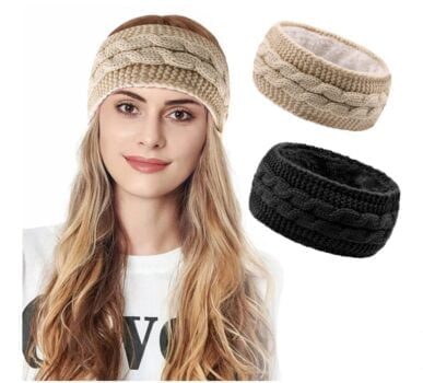 CHENEVER Stueck Winter Stirnband Damen Gestrickte Haarband Maedchen Verdicken Frauen Ohrenwaermer Haarband Winterstirnbaende