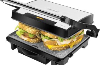 Cecotec Rock'nGrill 1500 Rapid Elektrogrill - höhenverstellbare Deckplatte, Fettwanne, 1500 W Leistung, umweltfreundliche Verkleidung für 20,90 € inkl. Prime-Versand (statt 37,99 €)