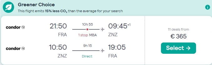 Cheap Flights From Frankfurt To Zanzibar At Skyscanner