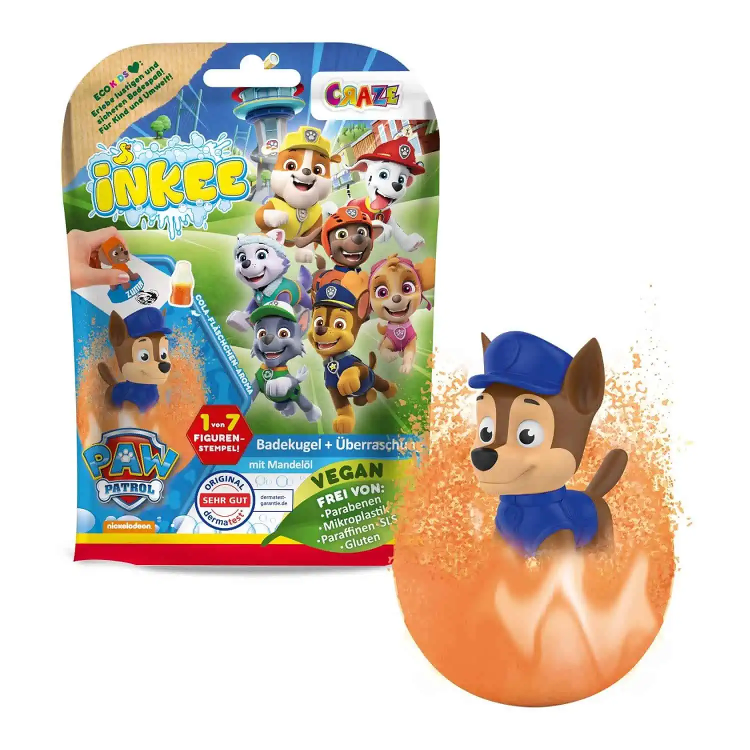 Craze INKEE  Surprise Paw Patrol Badebombe 🛁✨ für 2,99 € inkl. Prime-Versand (statt 4,99€)