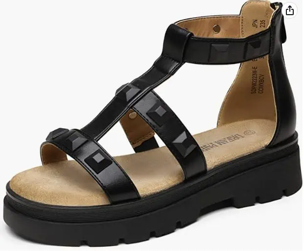 DREAM PAIRS Damen Flache Sandalen Grün oder Schwarz für 12,99 € inkl. Prime-Versand (statt 25,99 €)