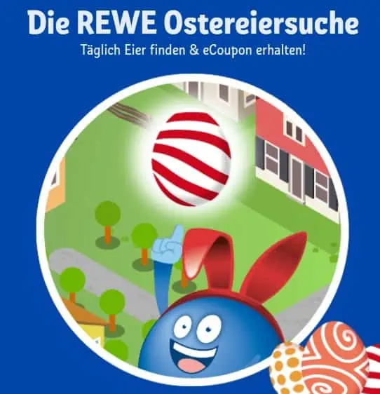 REWE Ostereiersuche: Täglich neue Paybackcoupons [18.03.-31.03.]