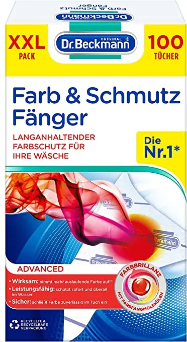 Dr. Beckmann Farb- und Schmutzfänger XXL 100 Tücher ab 6,11 € inkl. Prime-Versand