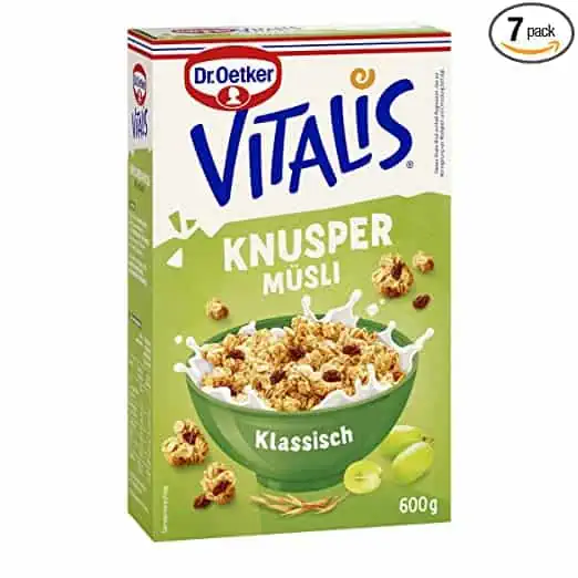Dr. Oetker Vitalis Knuspermüsli klassisch 7er Packung (7 x 600g) für 18,28 € inkl. Prime-Versand