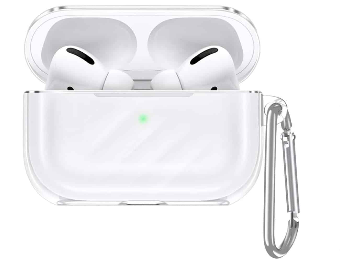 Esr Huelle Kompatibel Mit Airpods Pro Case Tragbare Klare Tpu Schutzhuelle Mit Karabiner Staub