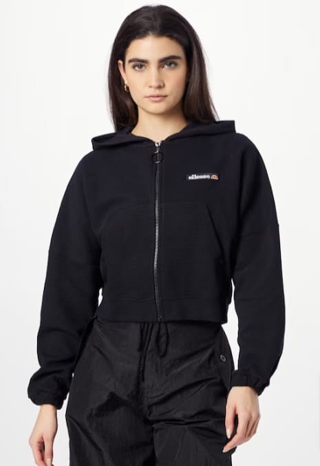 Ellesse Campenelle Damen Sweatjacke In Schwarz