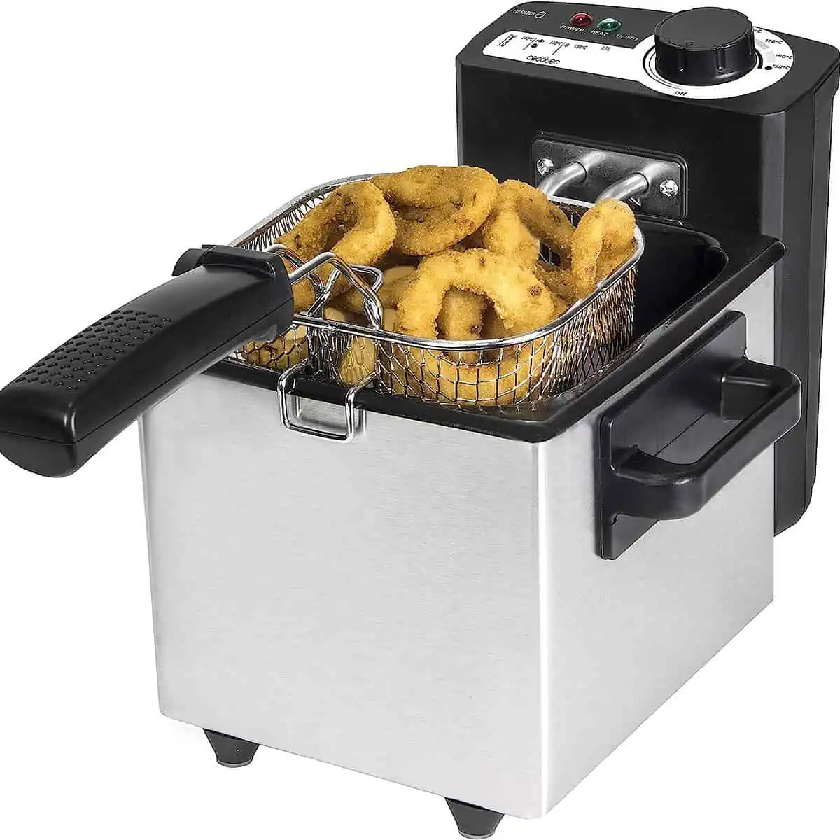 Friteuse Cecotec CleanFry – 1,5-3L, Temperatur bis 190 Grad, Wanne ist Geschirrspühlmaschinen tauglich, Filter OilCleaner für 19,90 € inkl. Prime-Versand (statt 39,90 €)
