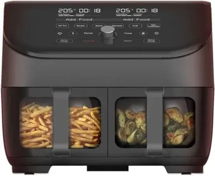 Instant Vortex Plus Doppelkorb mit ClearCook