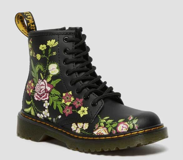 Junior Floral Schnuerstiefel Dr Martens