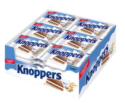 Knoppers – x g – Gefuellte Waffelschnitte mit Milchcreme und Nougatcremefuellung Amazon de Lebensmittel Getraenke