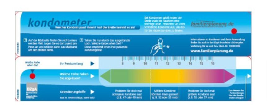 Kondometer Welches Kondom passt Ihnen BZgA Shop