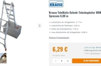 Krause TeleMatic Gelenk Teleskopleiter MONTO x Sprossen m kaufen Hitseller