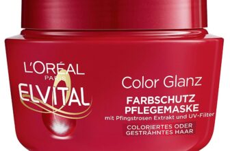 L Oreal Paris Elvital Haarkur fuer laengeren Farbglanz Fuer coloriertes getoentes oder gestraehntes Haar