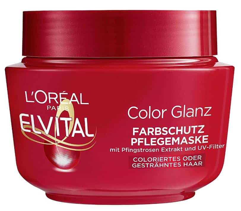 L Oreal Paris Elvital Haarkur Fuer Laengeren Farbglanz Fuer Coloriertes Getoentes Oder Gestraehntes Haar