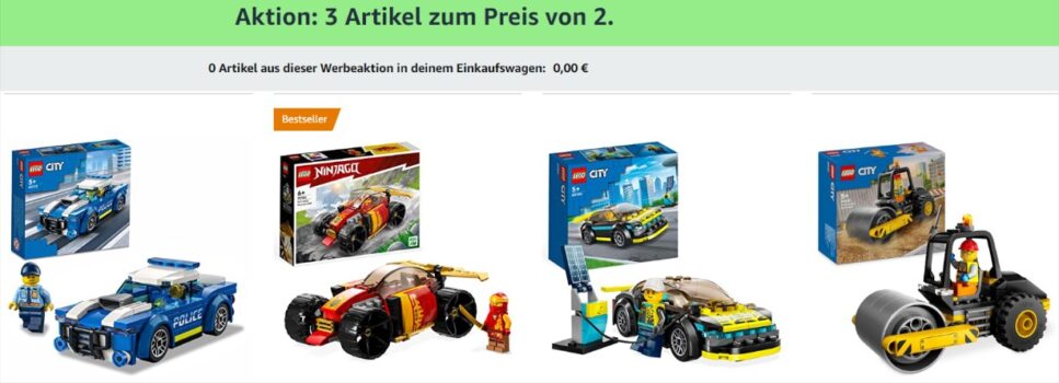 Lego Sets 3 für 2 Aktion