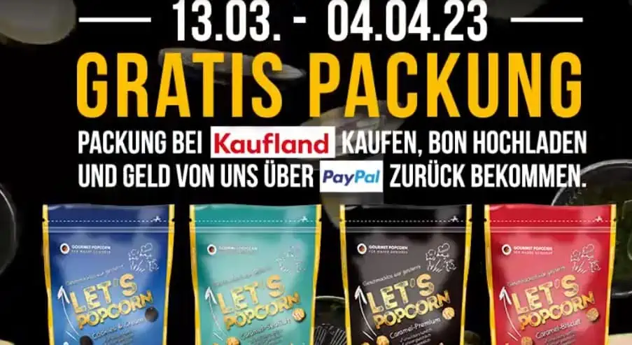 Gratis Testen: Let’s Popcorn 🍿 100 % Cashback [Kaufland/REWE]