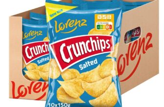 Lorenz Snack World Crunchips Salted er Pack x g Amazon.de Lebensmittel Getraenke