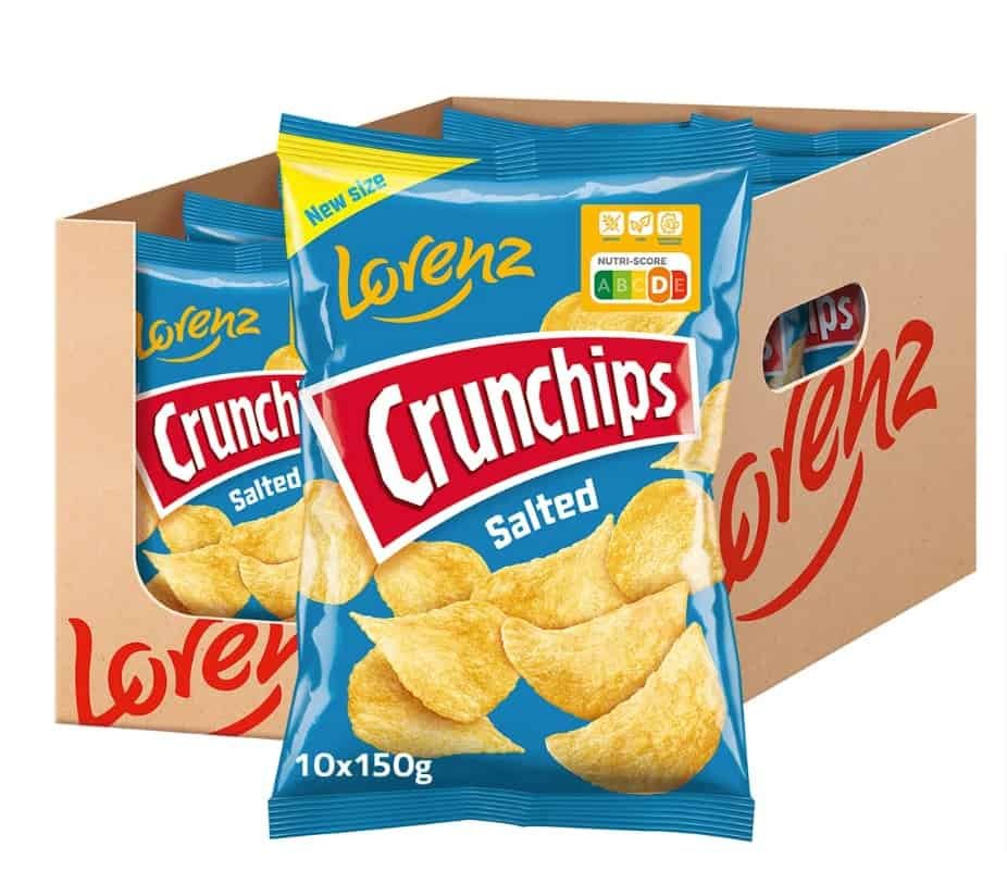 Lorenz Snack World Crunchips Salted Er Pack X G Amazon.de Lebensmittel Getraenke