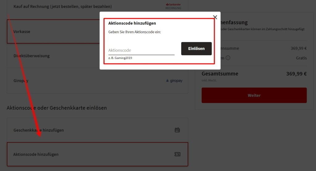 MediaMarkt Rabattcode einlösen