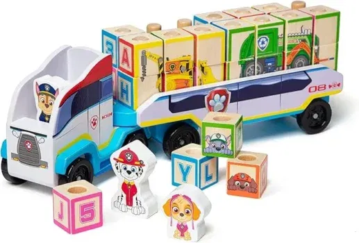 Melissa & Doug PAW Patrol ABC-Holzklötze LKW