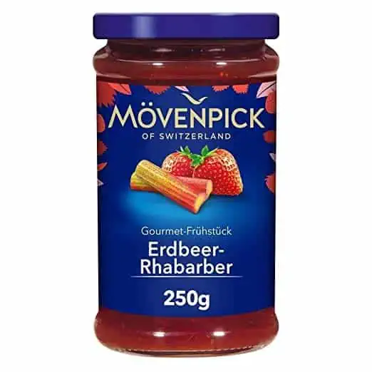 Mövenpick Gourmet-Frühstück Erdbeer-Rhabarber 250 g ab 1,74 € inkl. Prime-Versand