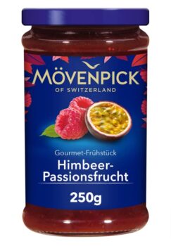 Moevenpick Gourmet Fruehstueck Himbeer Passionsfrucht Premium Fruchtaufstrich g Amazon de Lebensmittel Getraenke