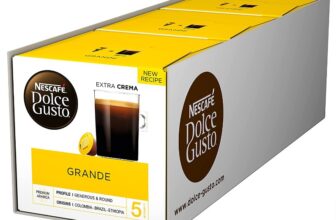 NESCAFE Dolce Gusto Grande Kaffee Kaffeekapseln Arabica Bohnen Feine Crema und kraeftiges Aroma