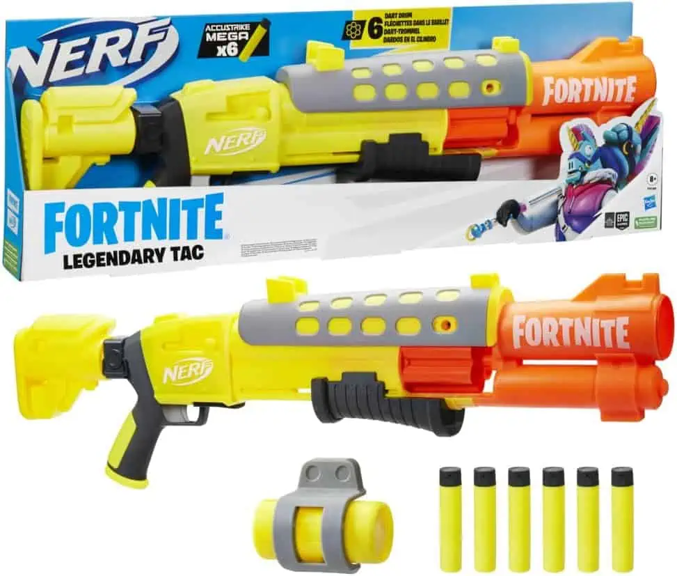 Nerf Fortnite Legendary TAC Blaster (6-Dart Megatrommel) für 29,30 € inkl. Versand (statt 35,99 €)