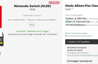 Nintendo Switch OLED Otelo Allnet Flat Classic mit GB Datenflat