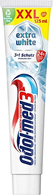 Odol-med3 Extra White Zahnpasta XXL 125 ml ab 1,16  € inkl. Prime-Versand