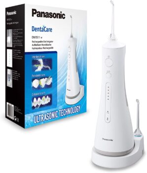 Panasonic Ultra Sonic EW Munddusche elektrisch Zahnzwischenraumreinigung integrierte Ladestation