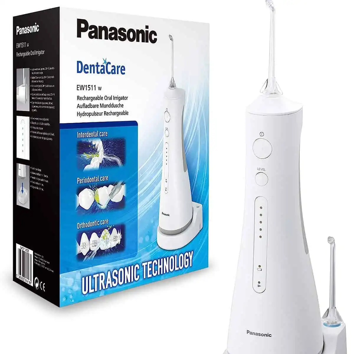 Panasonic Ultra Sonic EW1511 Munddusche (elektrisch, Zahnzwischenraumreinigung, integrierte Ladestation) für 48,71 € inkl. Versand (statt 66,15 €)