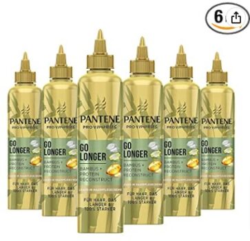 Pantene Pro V Miracles Go Longer Protein Reconstruct Leave in Haarpflegecreme Mit Bambus er Pack x ml