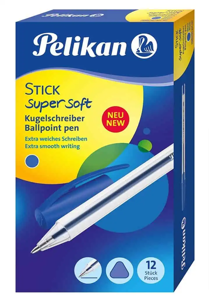 Pelikan Kugelschreiber Stick Super Soft, 12 Stück, blau für 1,14 € inkl. Versand (statt 1,99 €)