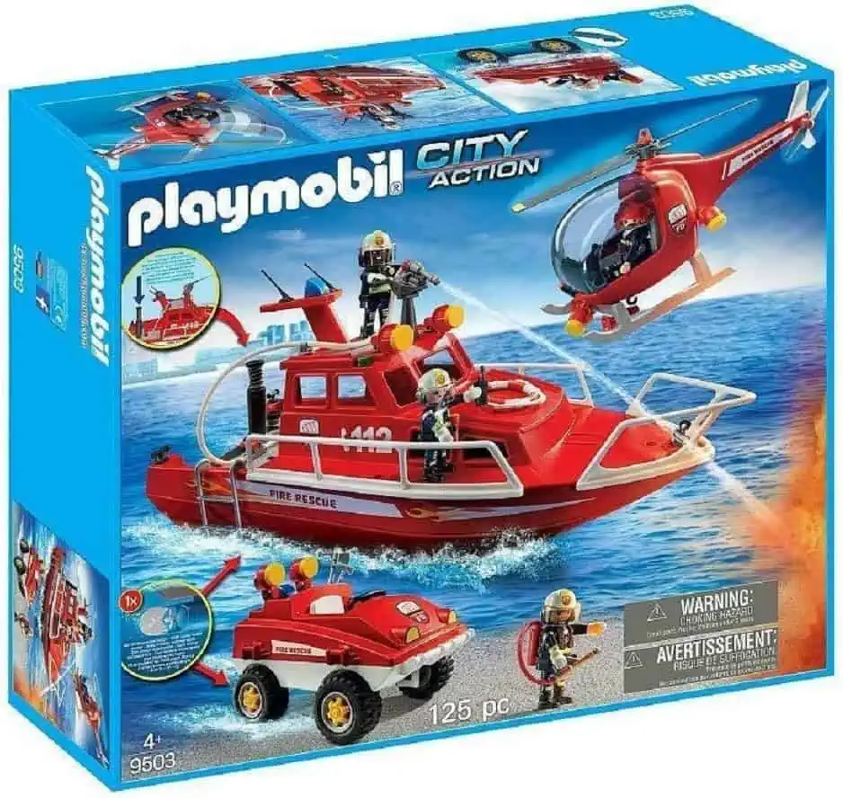 Playmobil City Action Feuerwehr Mega Set mit Unterwassermotor (9503) für 29,99 € inkl. Versand (statt 55,98 €)